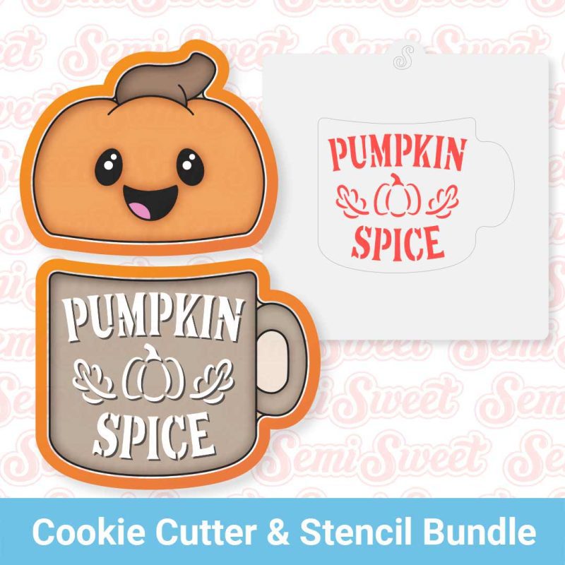 2 pc pumpkin spice mug bundle set