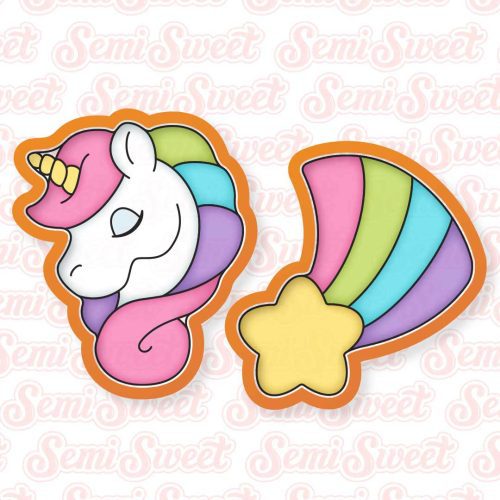 2 pc unicorn platter cutters