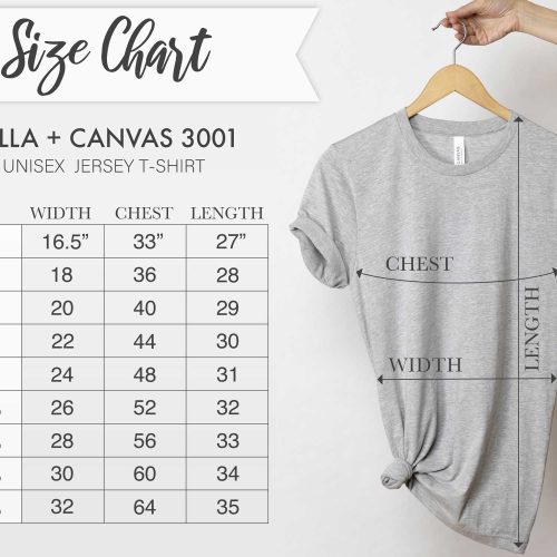 3001 bella canvas size chart 4a6a20ee 7dc8 4635 b00b a14285dc2ad3