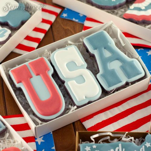 4th of july USA cookie box sets shop