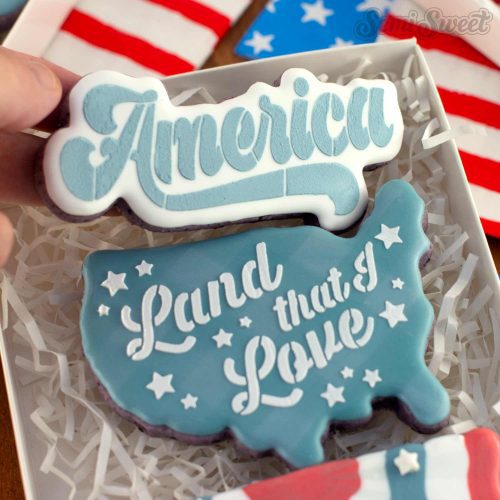 4th of july america cookie box close shop