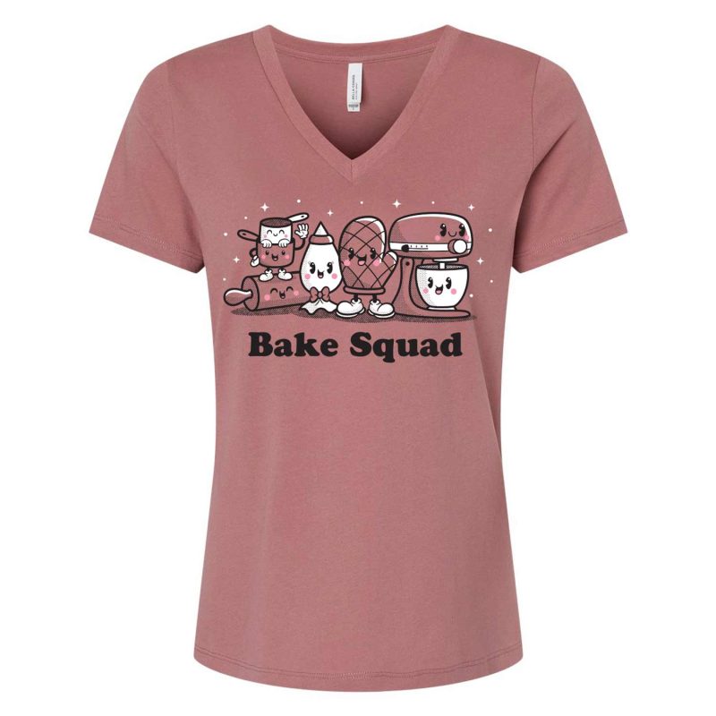 Bake Squad BC 6405 Womens Vneck Mauve