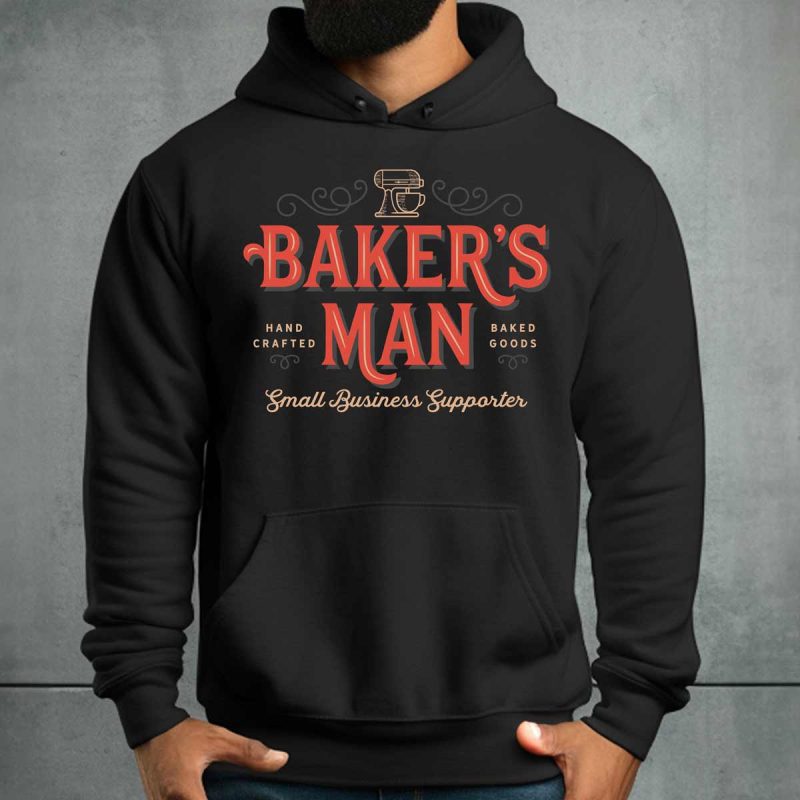 Bakers Man Gildan 18500 Hoodie Black