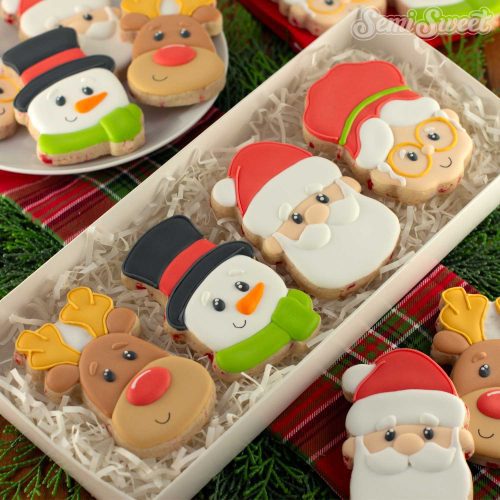 Christmas reindeer cookies square2