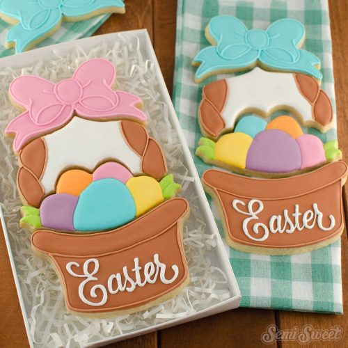 Easter Basket cookie set square