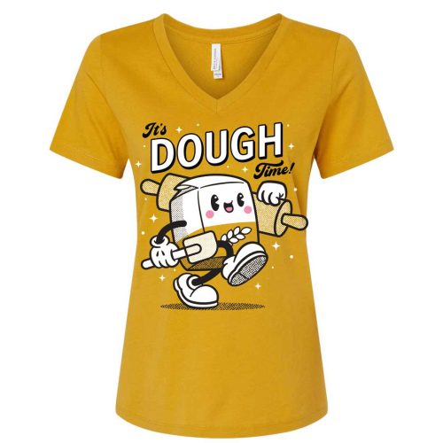 Its Dough Time VNeck Mustard