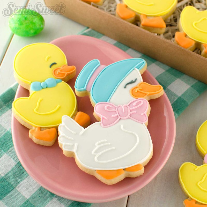 Mother Duck cookies square