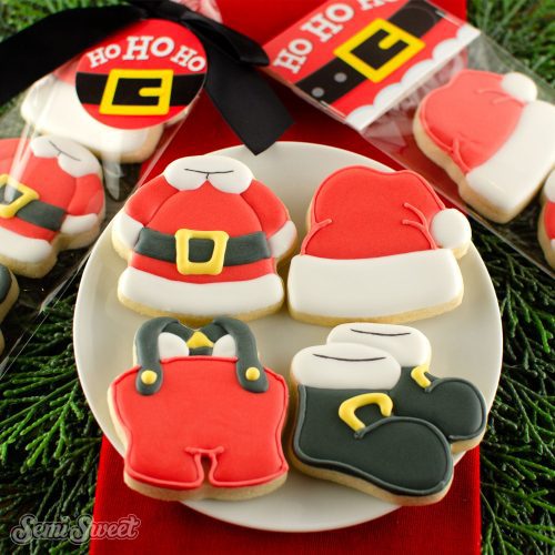 Santa clothes mini cookies