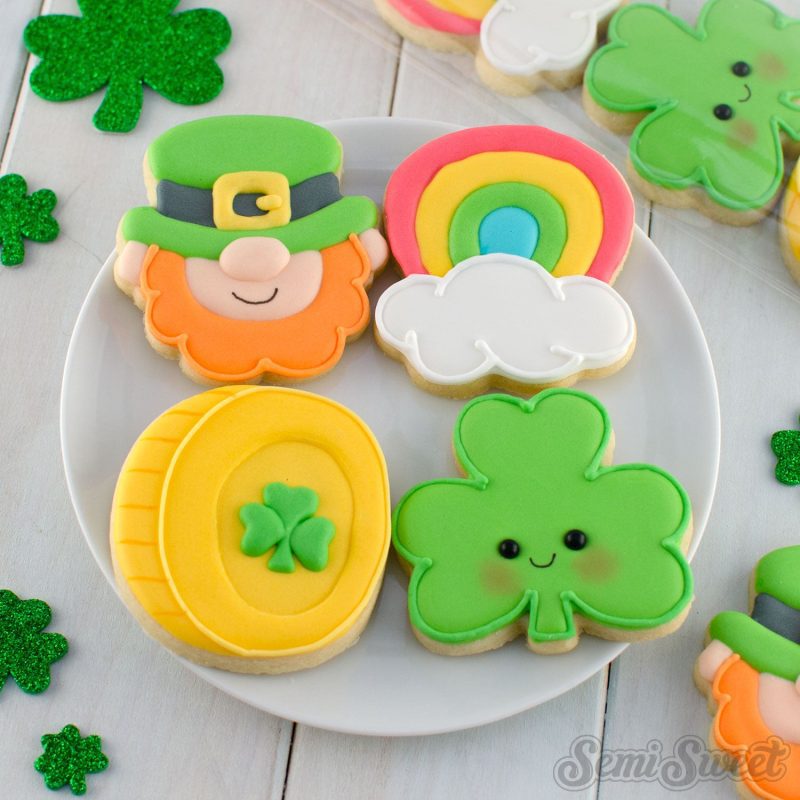 St Patricks mini cookies