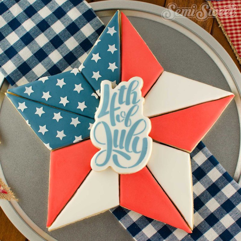 Star cookie platter topdown square