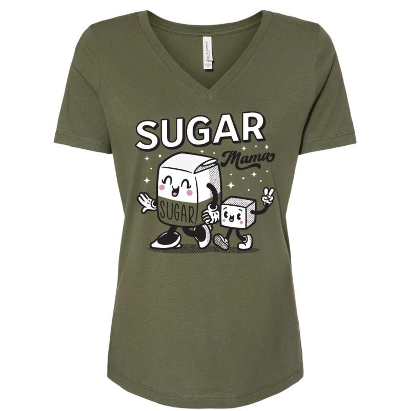 Sugar Mama VNeck Military Green