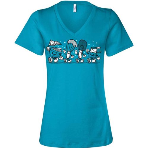 Tool Parade VNeck Turquoise