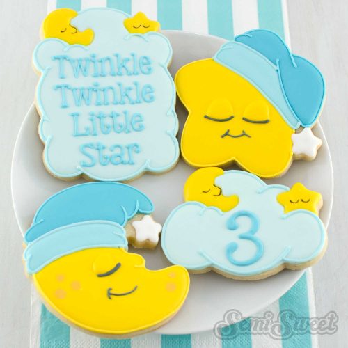 Twinkle Little Star Cookies plate