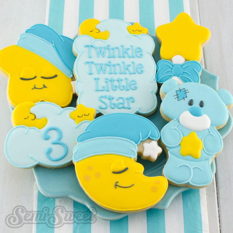 Twinkle Little Star Cookies square