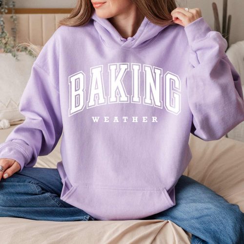 baking weather hoodie orchid white