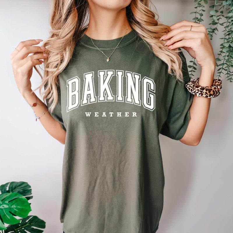 baking weather shirt moss white