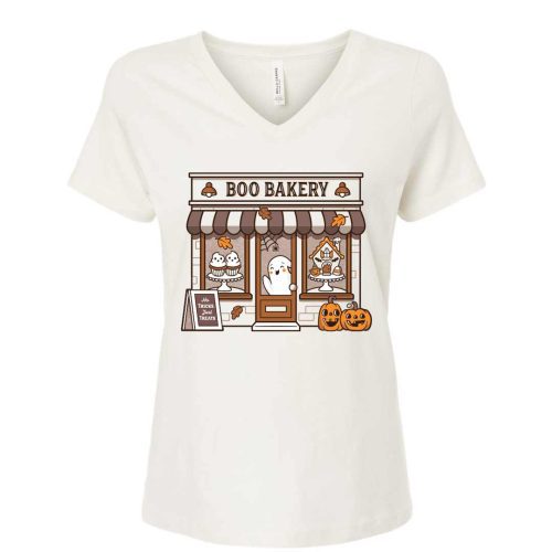 boo bakery storefront vneck white