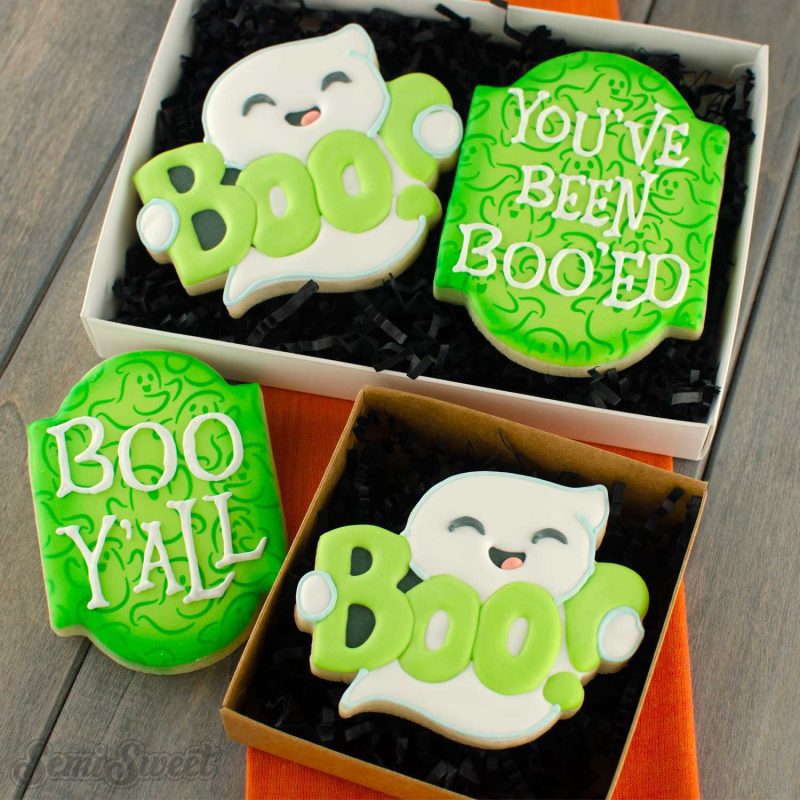 boo ghost cookie