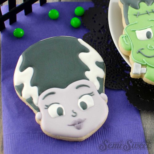 bride frankenstein cookies square