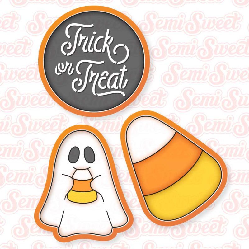 candy corn ghost platter 3 pc cutters