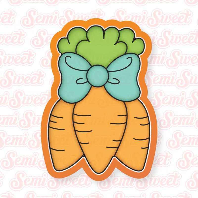 carrot bunch cookie cutter