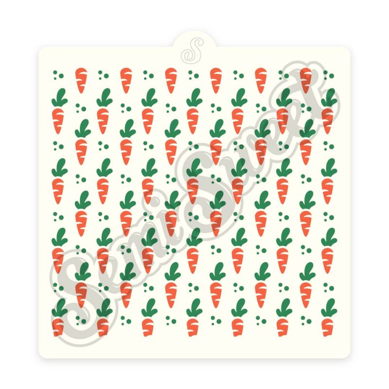 carrot pattern stencil