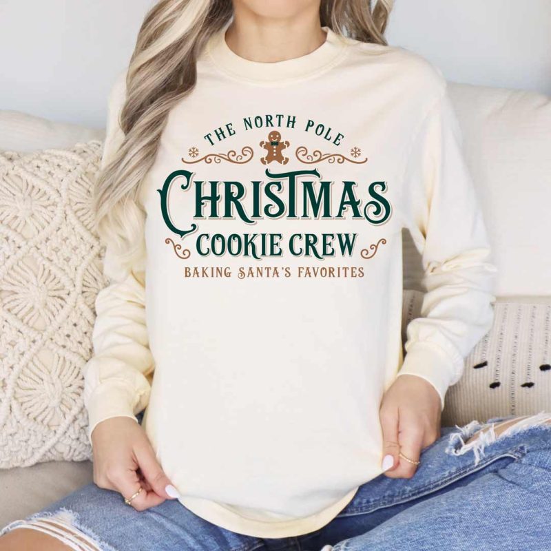 christmas cookie crew CC6014 ivory green