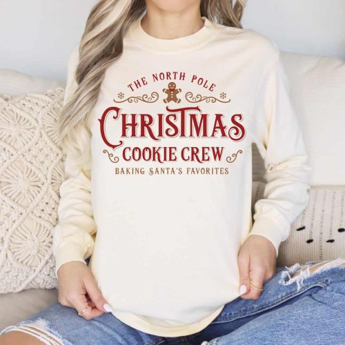 christmas cookie crew CC6014 ivory red