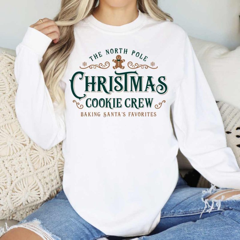 christmas cookie crew CC6014 white green