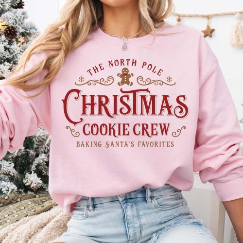 christmas cookie crew G180 light pink