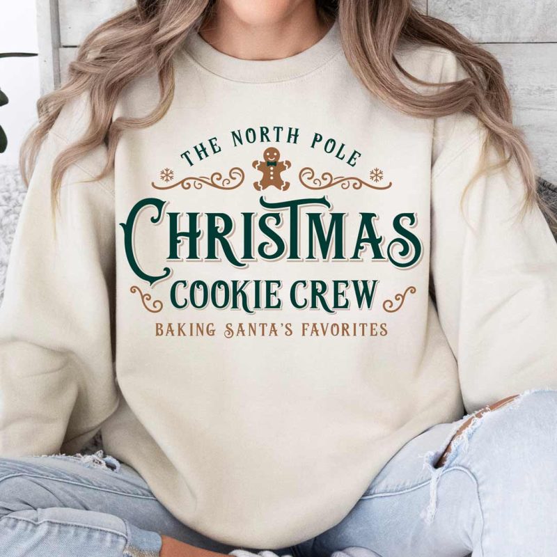 christmas cookie crew G180 sand green