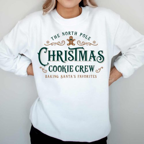 christmas cookie crew G1800 white green