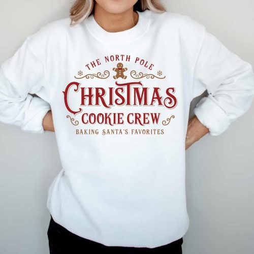 christmas cookie crew G1800 white red