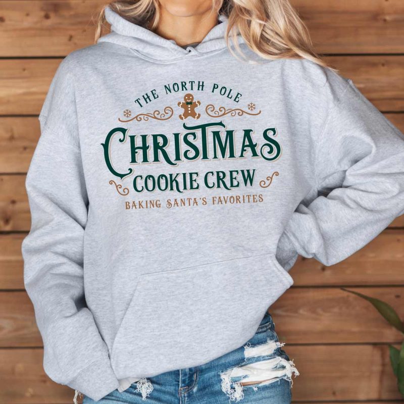 christmas cookie crew G185 ash green