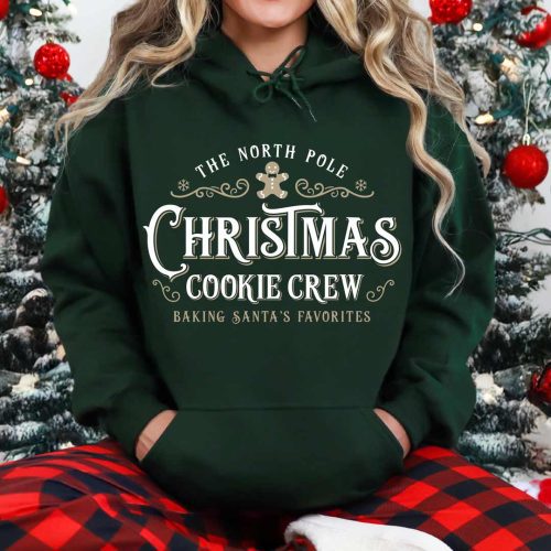 christmas cookie crew G185 forest green