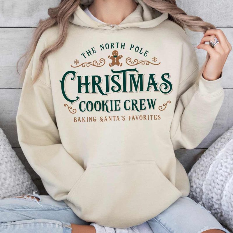 christmas cookie crew G185 sand green