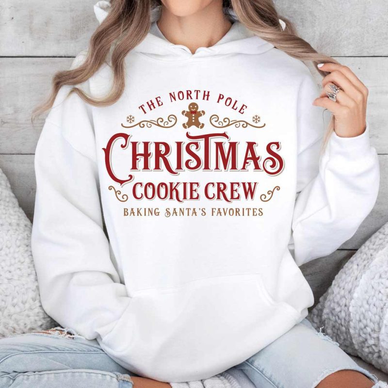 christmas cookie crew G185 white red