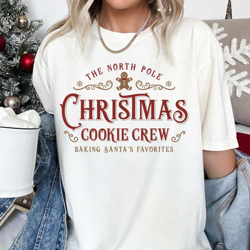 christmas cookie crew cc1717 ivory red