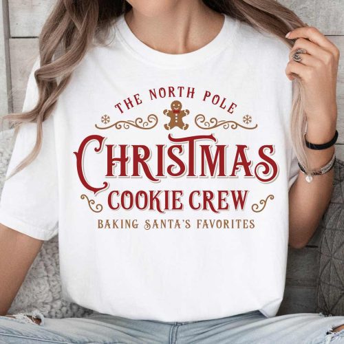 christmas cookie crew cc1717 white red