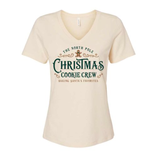 christmas cookie crew vneck natural green