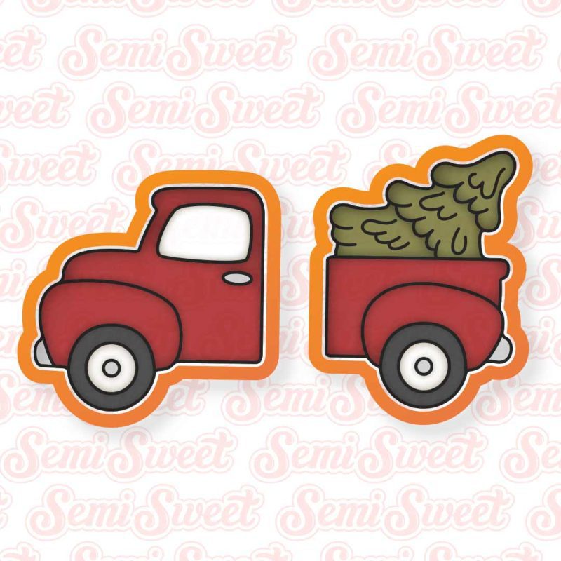 christmas farm truck 2pc set