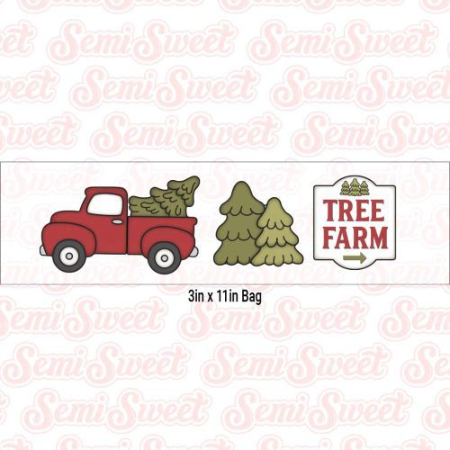 christmas farm truck set bag