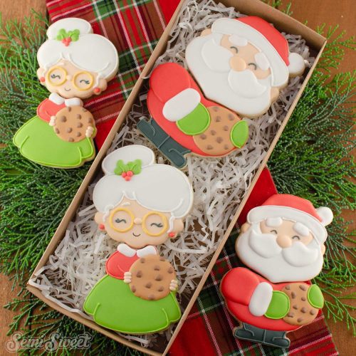 claus cookie couple large box