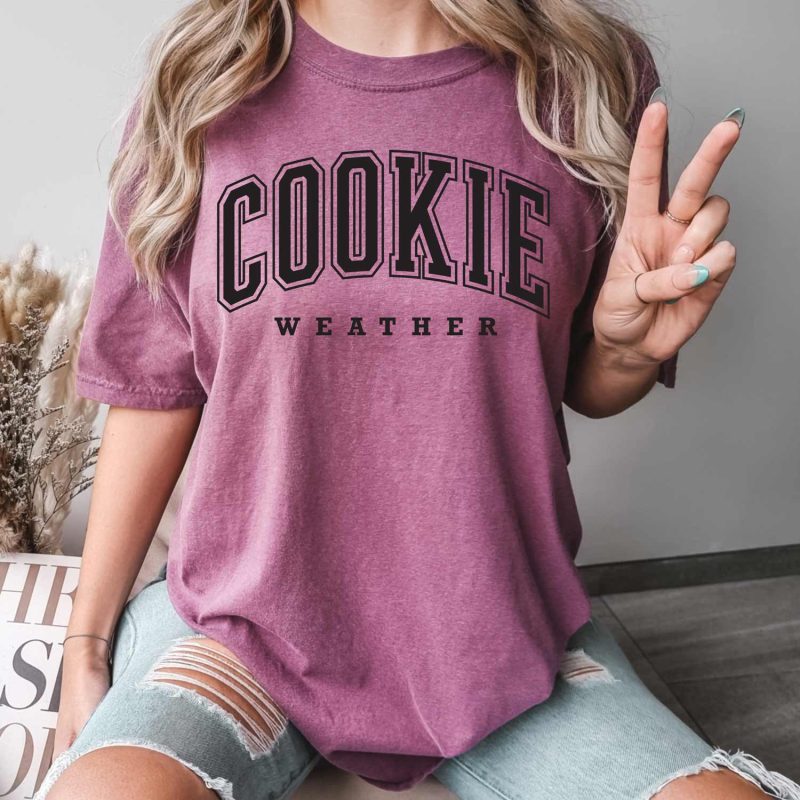 cookie weather shirt berry black