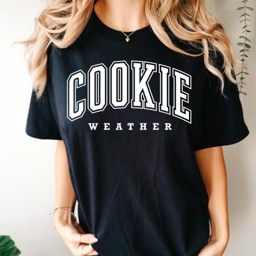 cookie weather shirt black white