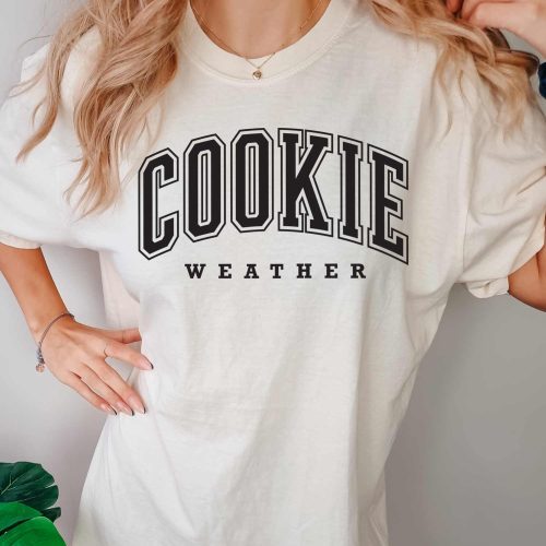 cookie weather shirt ivory black