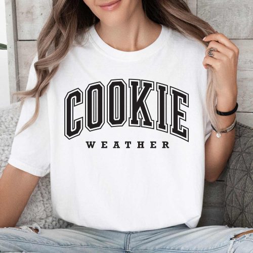 cookie weather shirt white black