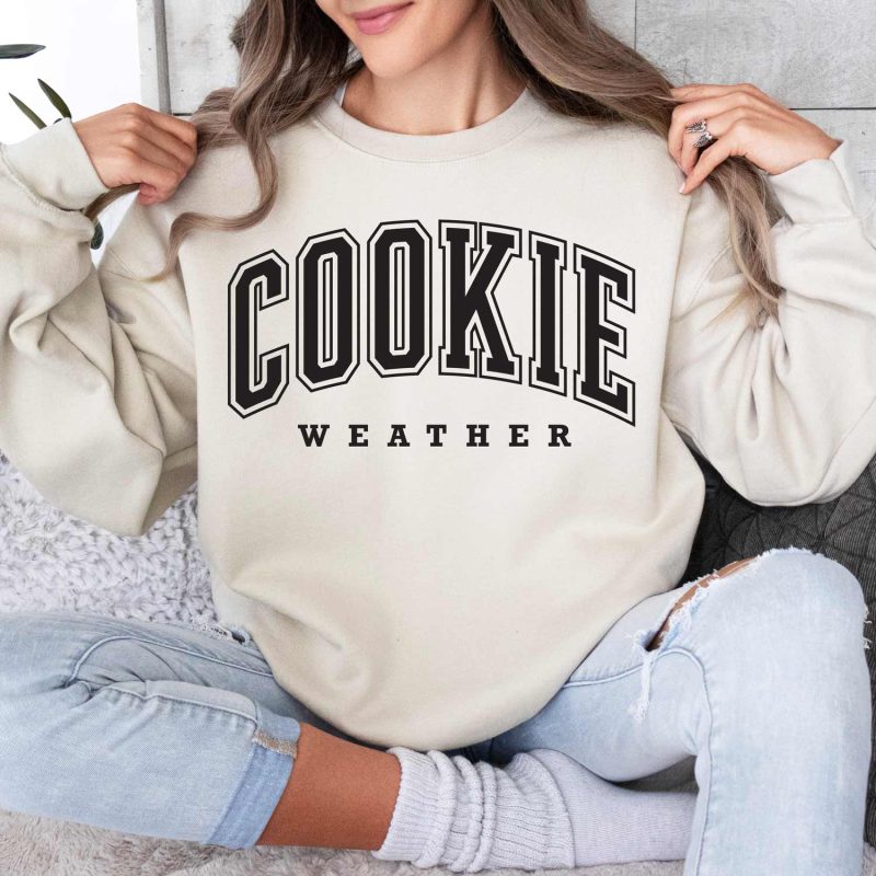 cookie weather sweatshirt sand black