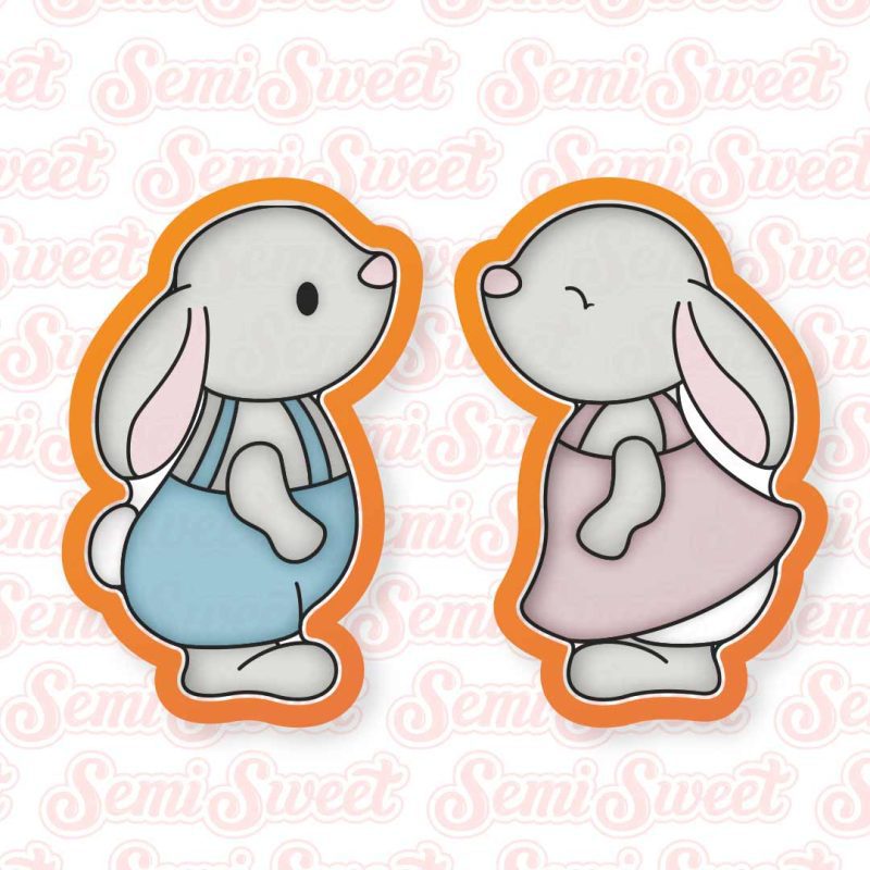 cottage bunny couple 2pc