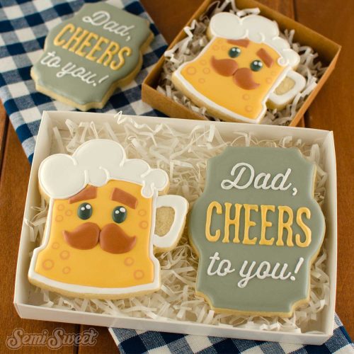 dad beer cookies box